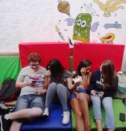 Área para descanso e bate-papo
