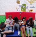 Área para descanso e bate-papo